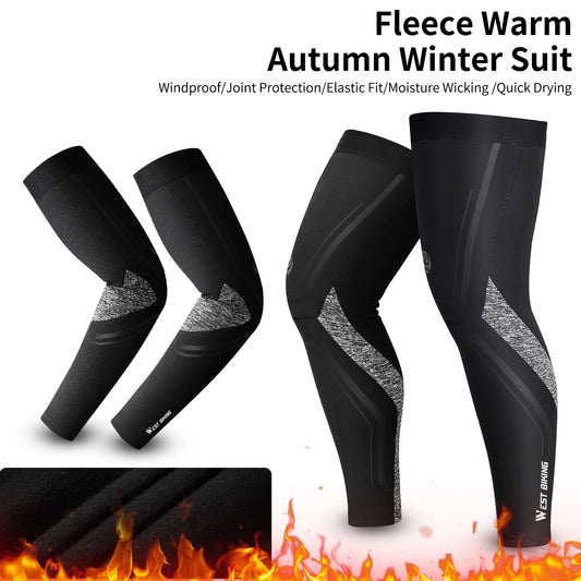 WestBiking™ Warm & Windproof Leg Warmers - Premium Compression Gear for Active Riders